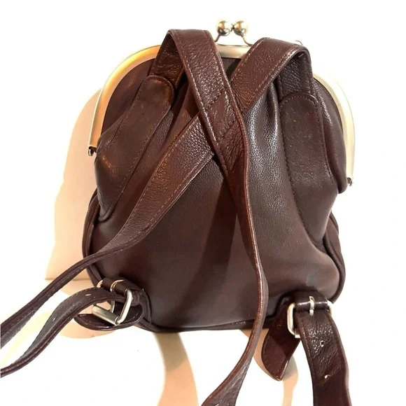 Tannery West Chic Brown Leather Women's Backpack - Picture 2 of 5